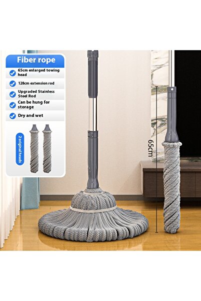 Choice 2Head mop Hand Washable Mop Self Twisting Water Absorbing Mop Wet Dry ...