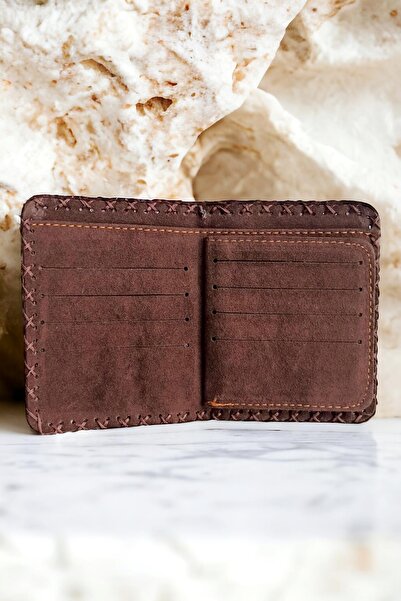 Fildişi Aksesuar Dark Green Color - Vegan Leather Women's Wallet with Heart and Cat Image