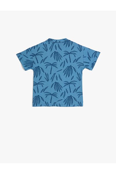 Koton Shirt Short Sleeve Pocket Detailed Cotton