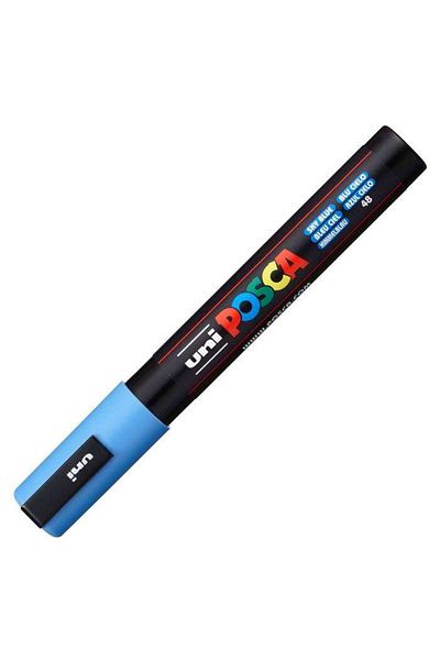 Uni Posca Marker Pc-5M - 1.8-2.5 mm Sky Blue Painting Marker