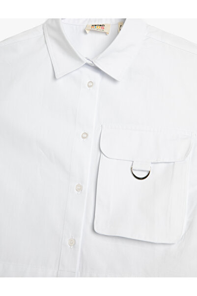 Koton Ing rövid ujjú zseb részletes pamut