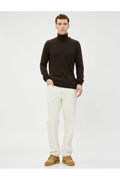 Koton Acrylic Knitwear Sweater Turtleneck