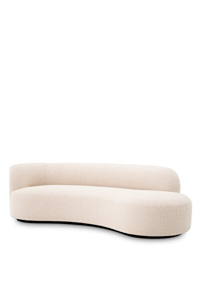 SCY Lapire Yuvarlak 2 Minderli Teddy Oval Fasulye Görünüm 3 Lü Koltuk Villa H...