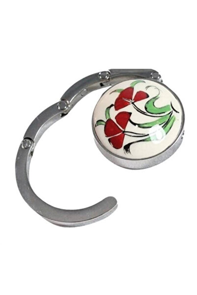 Epilons Dekoratif Desenli Masa Kenarı Çanta Askı Aparatı Aleti Askılık