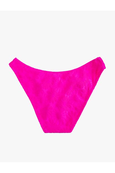 Koton Bikinihose mit Blumenstruktur und V-Schnitt