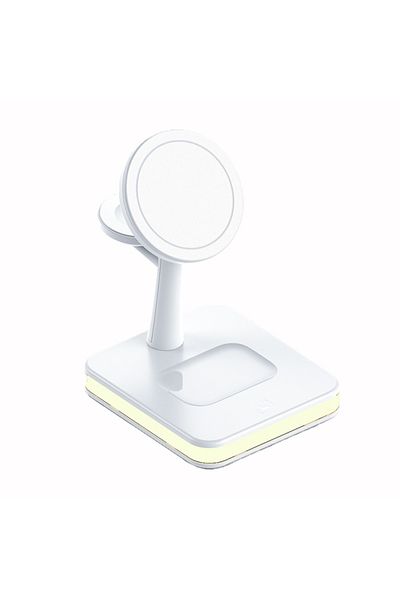 Vikefon 3 In 1 25W 3 in 1 Magnetic Wireless Charger Stand For iPhone 12 13 14 15 Pro Max Airpods Apple watch