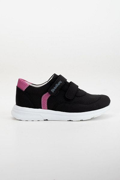 Dilimler Ayakkabı Şirinbebe Şiringenç Orthopedic Black Velcro White Sole Baby Girl Kids Sports Shoes