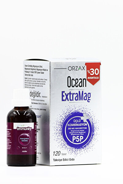 Ocean Extramag magnezyum üçlü form 120 TB ve Immunity
