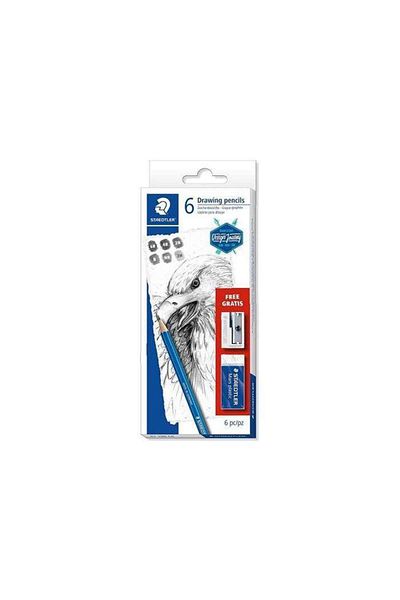 Staedtler Mars Lumograph - 6-Piece Pencil Set