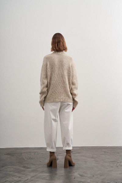 PARKhande Half Fisherman Raster Embroidered Sweater