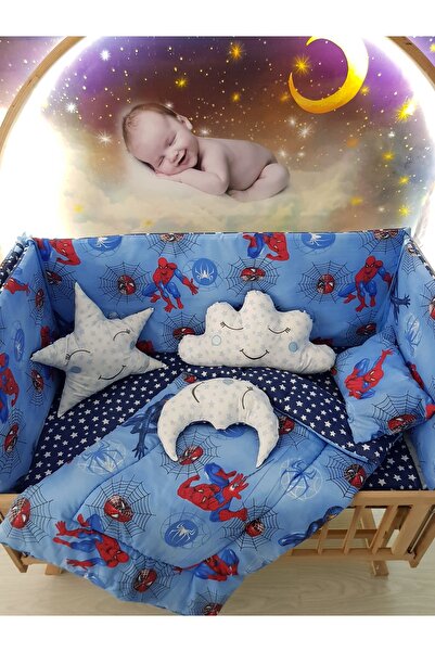 Baby Clime 70X130 Baby Sleeping Set - Without Mosquito Net - Spiderman (Excluding the Mobile Crib)
