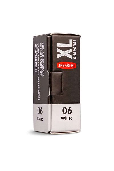 Derwent White XL Charcoal Charcoal Stick 06