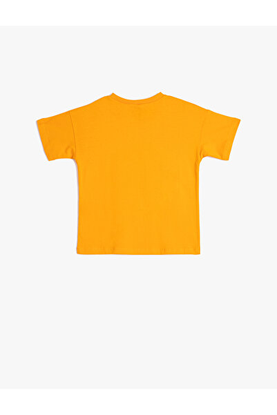 Koton Μπλουζάκι Snoopy με άδεια χρήσης με κοντό μανίκι, βαμβακερό λαιμόκοψη