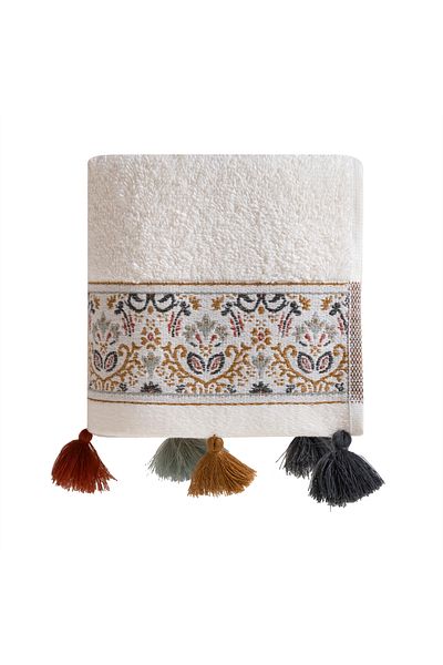 Mudo Home CARMEN 30x50 Tasseled Hand Towel