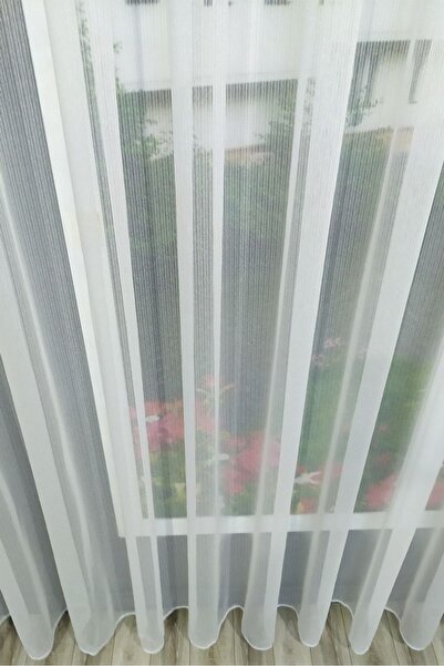 Emes Kırışmaz Lüks Kanada Tül Perde - Çizgili, Gramajlı ve Ütü Gerektirmeyen ...