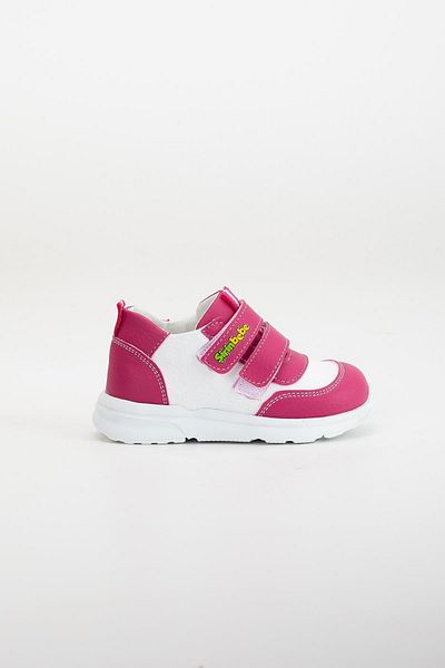 Dilimler Ayakkabı Şirinbebe Şiringenç Orthopedic Fuchsia Velcro White Sole Baby Girl Kids Sports Shoes