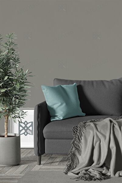 MARİTSA Kırlent Kılıfı - Kadife Dokulu Serisi Su Yeşili 40x40cm Throw Pillow