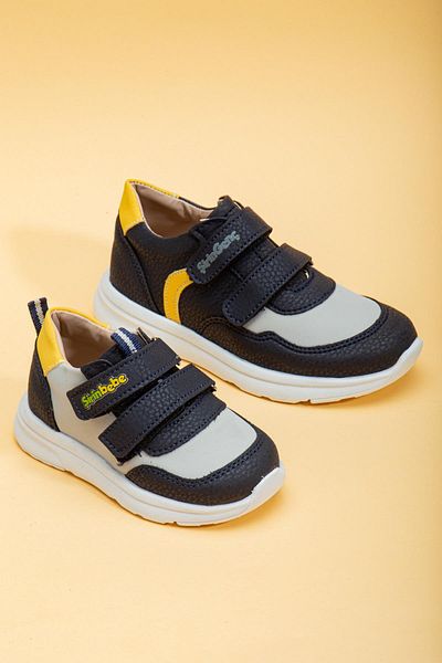 Dilimler Ayakkabı Şirinbebe Şiringenç Ortopedic Galben Velcro Talpă Albă Bebeluş Băieţel Copii Pantofi Sport