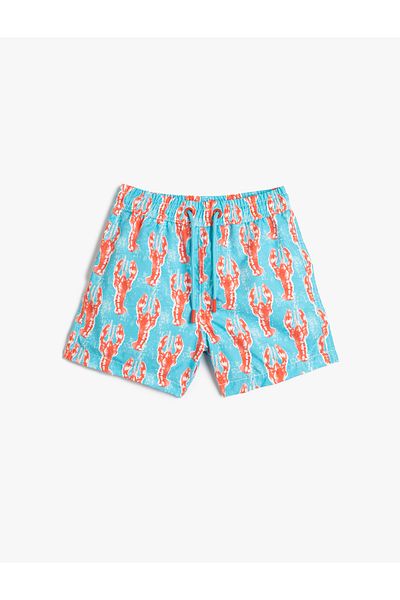 Koton Μαγιό σορτς Lobster Printed Mesh Lined