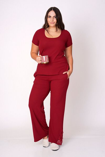 Büyük Moda Lace Detailed Pajamas Set