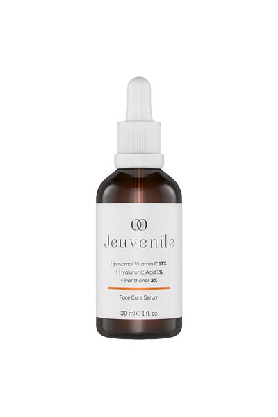 Jeuvenile Vitamin C Serum Hyaluronsäure und Panthenol Hautpflege, hellt die Haut auf, reduziert Hautunreinheiten