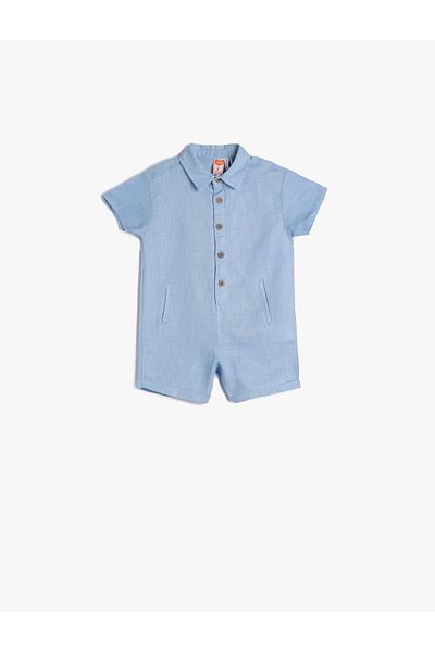 Koton Hellblauer Overall für Babys