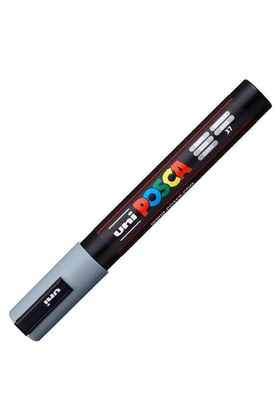 Uni Posca Pc-5M Painting Marker - 1.8-2.5 mm Gray