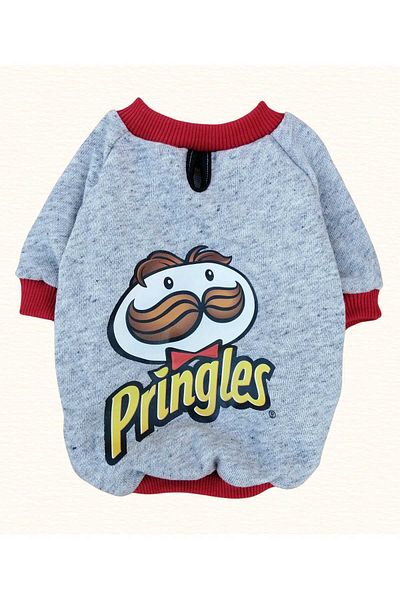 PATİBÖR Pringles 100% Cotton Fabric Dog Sweatshirt
