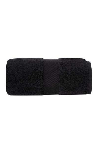 Mudo Home Black Classy Face Towel - 50x90 Cm