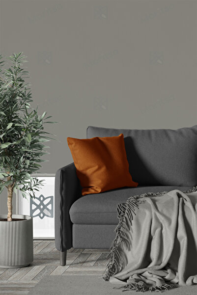 MARİTSA Husă de pernă texturată din catifea - 40x40cm pernă de culoare țiglă