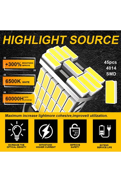 Choice 1156 ba15s P21W 2Pcs Car LED Bulb P21W LED Error Free BA15S 1156 S25 7506 LED 12V for Skoda Audi A6