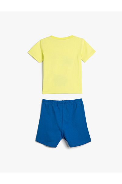 Koton Set 2 pantaloni scurți tricou imprimat bumbac
