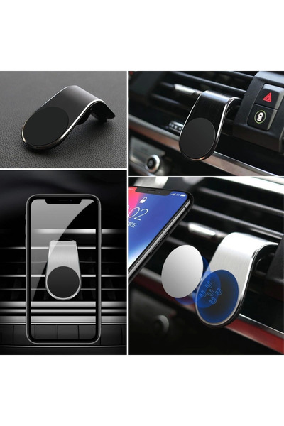Light up ®   Magnetic Car Magnetic Phone Holder with Latch That Can Be Attached to the Ventilation Grille