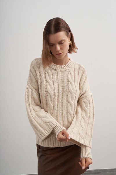 PARKhande Corded Hair Braided Sweater
