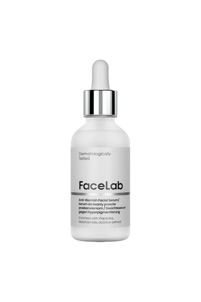 FaceLab Ser anti-pete FaceLab, peptidă avansată, formulă de niacinamidă, nuanță uniformă a pielii, complex mai luminos