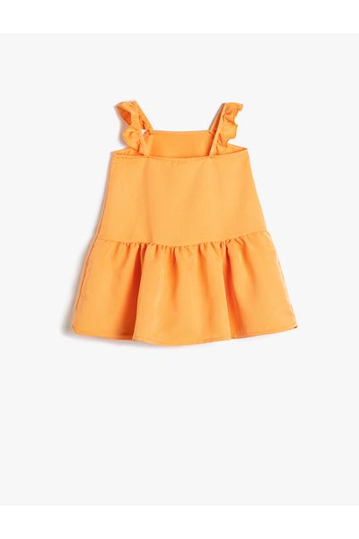 Koton Dress Modal Fabric Ruffle Strap