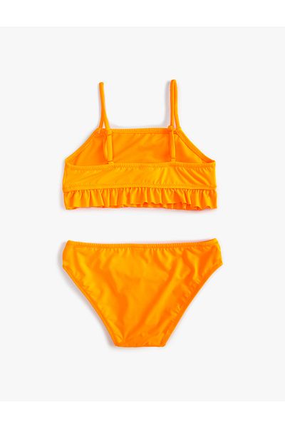 Koton Fuchsiafarbenes Bikini-Set für Mädchen 3SKG00024BM