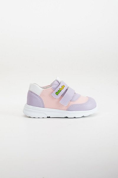 Dilimler Ayakkabı Şirinbebe Şiringenç Orthopedic Lilac Velcro White Sole Baby Girl Kids Sports Shoes