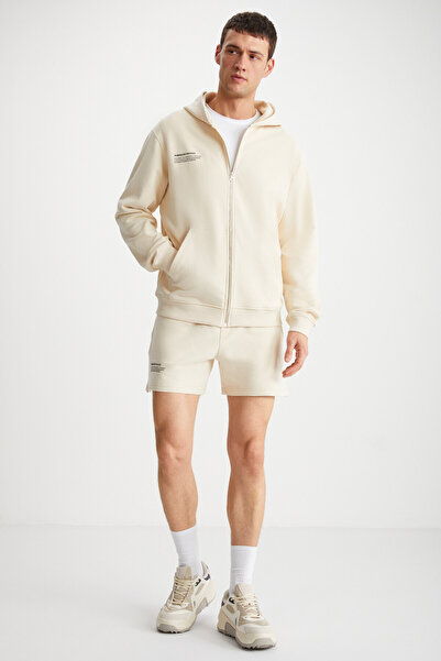 GRIMELANGE MAXWELL Erkek 3 İplik Vanilya Sweatshirt