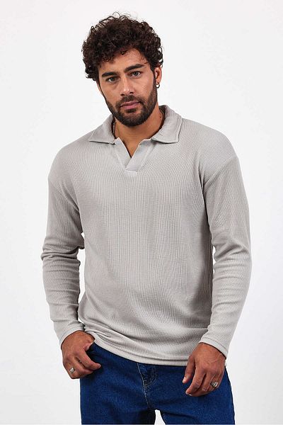 Weyeze Long Sleeve Jacquard T-Shirt Af-K32031Lns