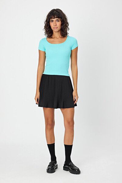 ALEXANDERGARDI T-SHIRT U NECK SLIM FIT CROP (B24-0096)