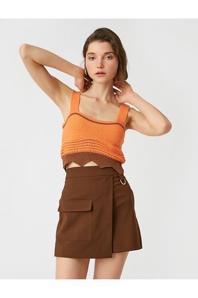 Koton Crop Kötött alsóing U nyakú