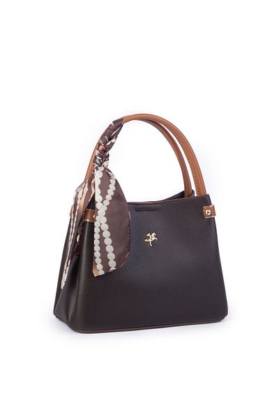 Nas Bag Geantă de mână și crossbody, elegantă, simplă, de mărime medie, maro, Liza