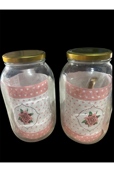 adana avm 3 Litre metal kapaklı Cam Turşu Ve Bakliyat Saklama Kavanozu 3000 C...