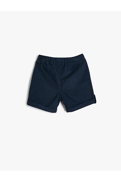 Koton Basic Shorts Tie Waist Pocket Cotton