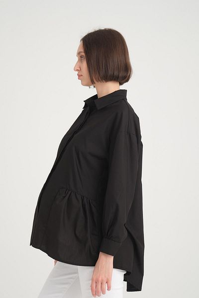 Işşıl Işil B112-Closed Button Cotton Sports Maternity Shirt-Tunika