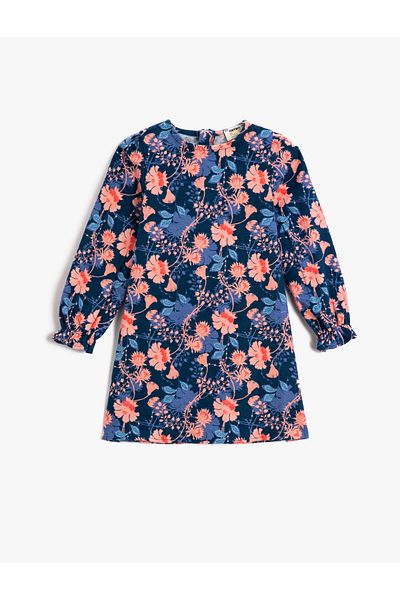 Koton Rochie cu model bleumarin pentru fete 3WKG80011AW