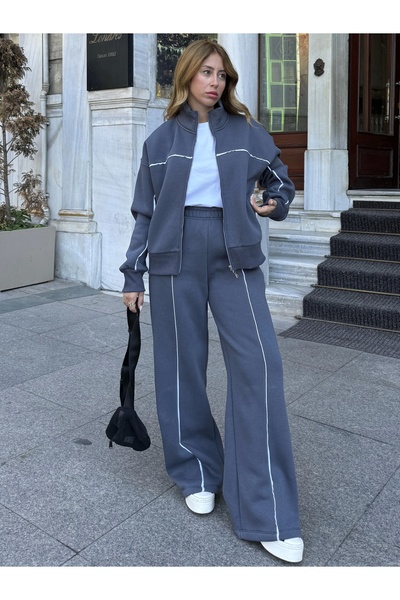 KÜBRA SÖYLEMEZ BOUTİQUE مجموعة تفاصيل شريط أنثراسايت