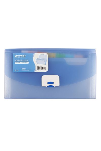 Bigpoint A5 Blue Gusseted File - 13 Pockets, X 2 Pieces