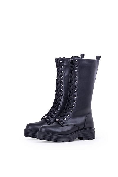 Pierre Cardin Women's Zippered Lace-Up Boots